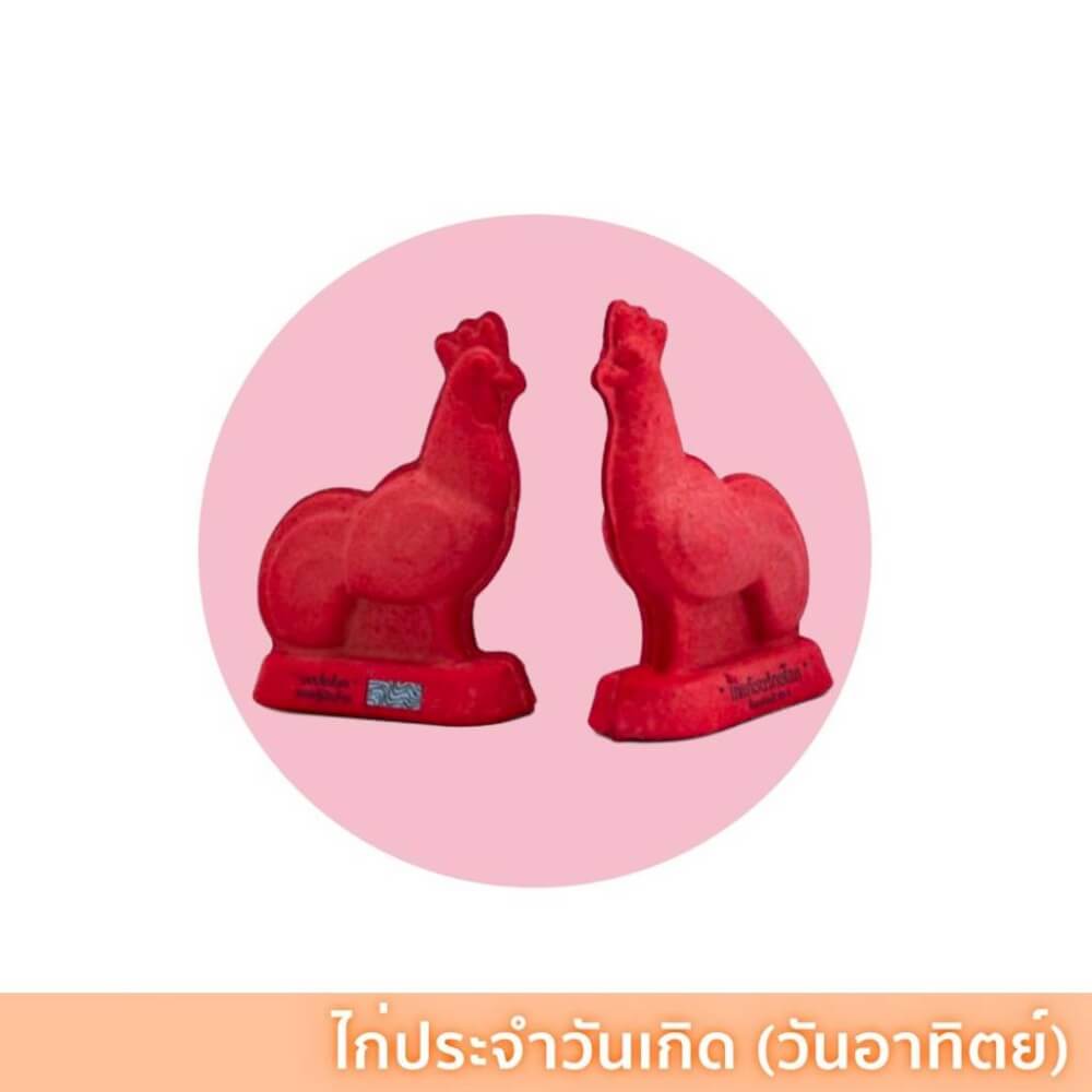 ไก่แก้บน ไก่บนบาน สีประจำวันเกิด วันอาทิตย์ ย่อยสลายได้100%